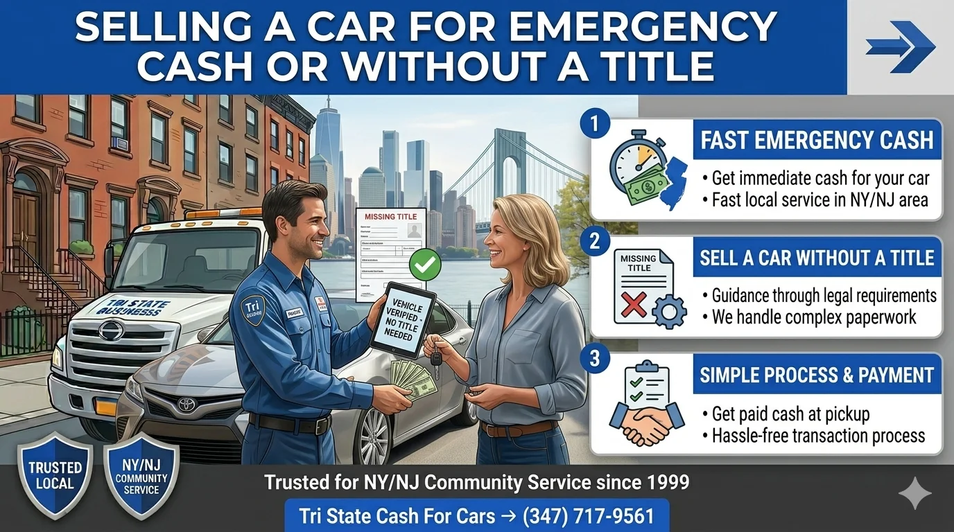 Best Ways to Sell a Car Without a Title or for Emergency Cash in NY & NJ