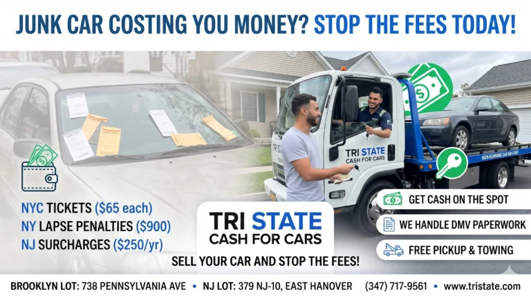 Tickets, DMV Fees & Dead Cars: What to Do With a Junk Car Sitting in Your Driveway