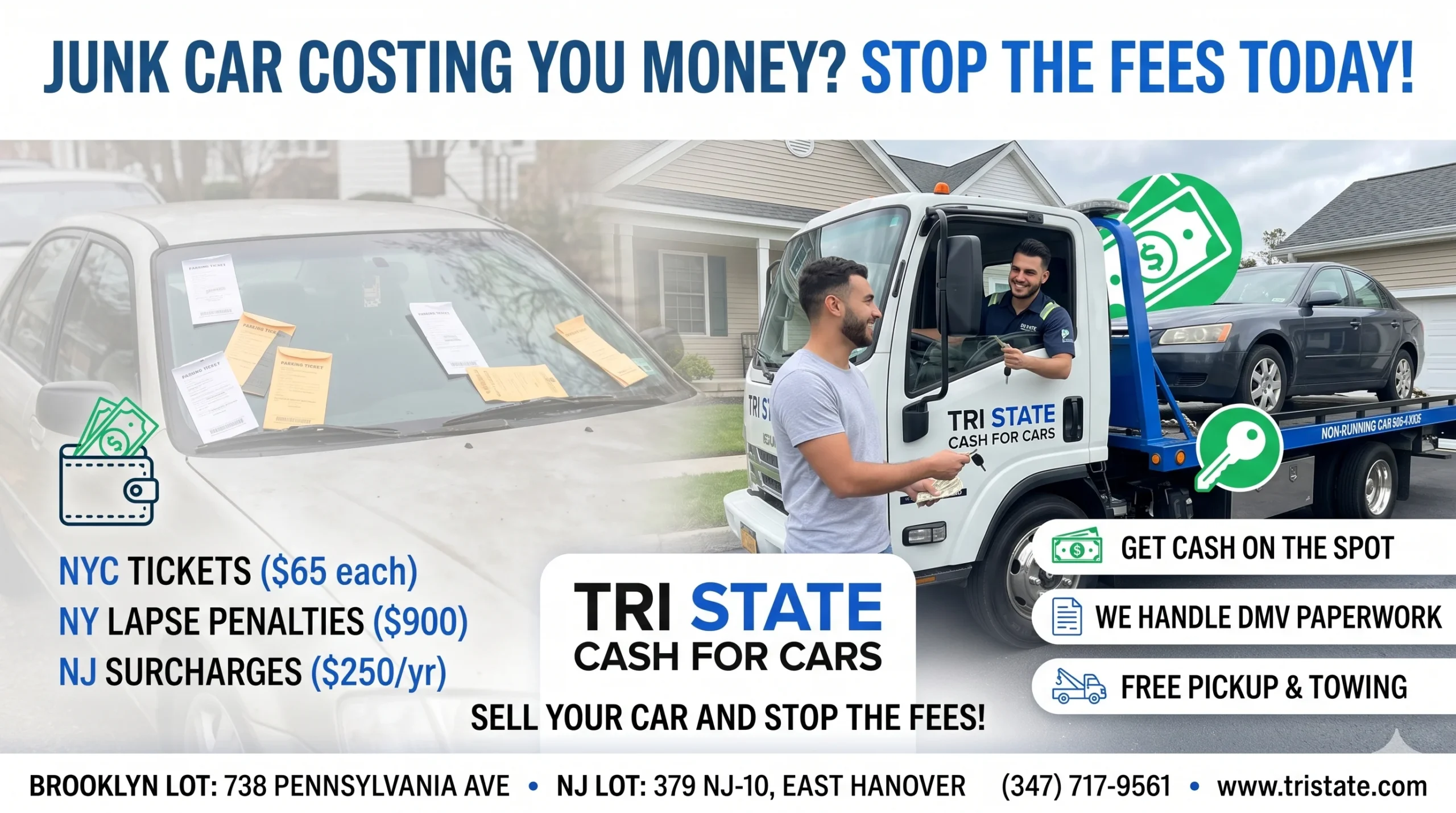 Tickets, DMV Fees & Dead Cars: What to Do With a Junk Car Sitting in Your Driveway