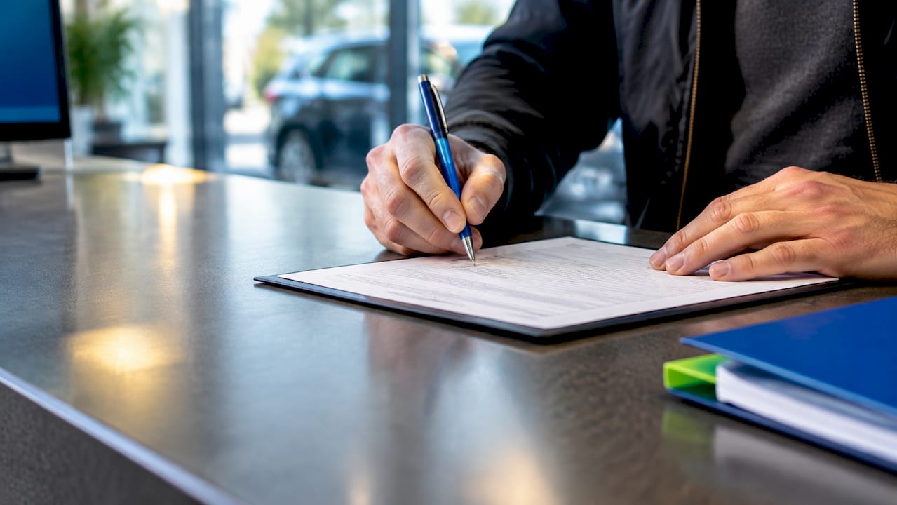 Signing an odometer disclosure statement