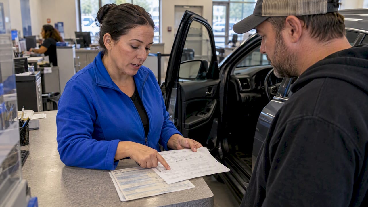 Seller reviewing New York odometer disclosure